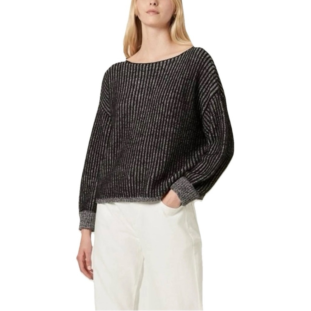French Connection Mozart Chunky Ribbed Sweater Size S